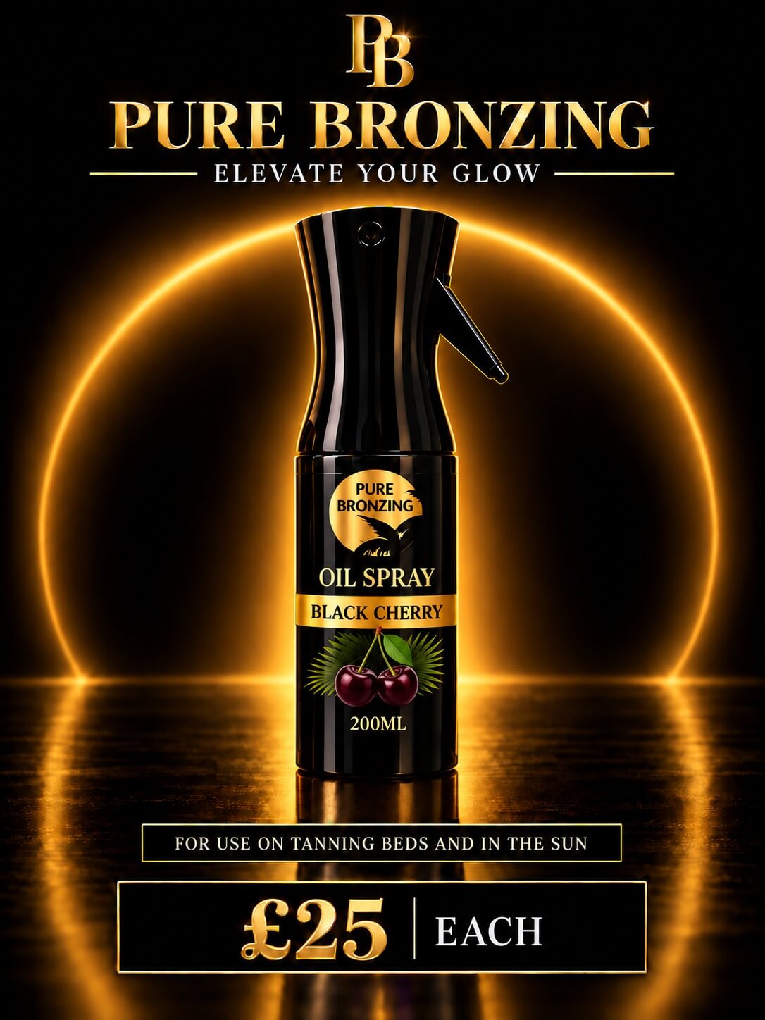 TANNING OIL - Black Cherry
