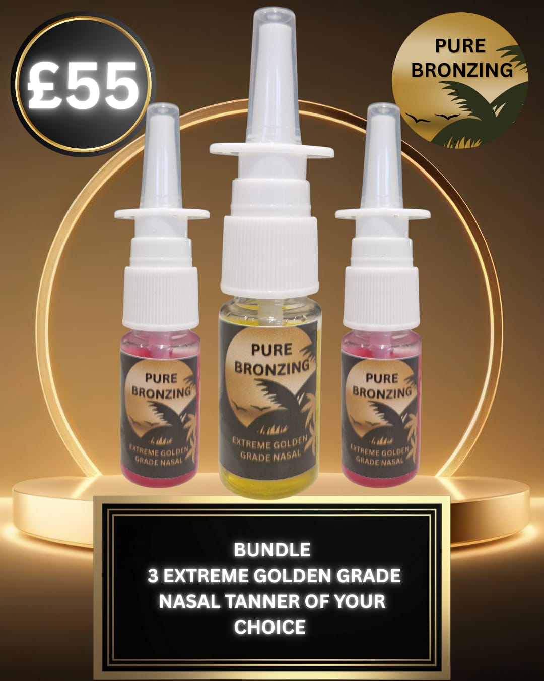 SIGNATURE BUNDLE extreme golden grade nasals x3 of your choice in our signature flavours
