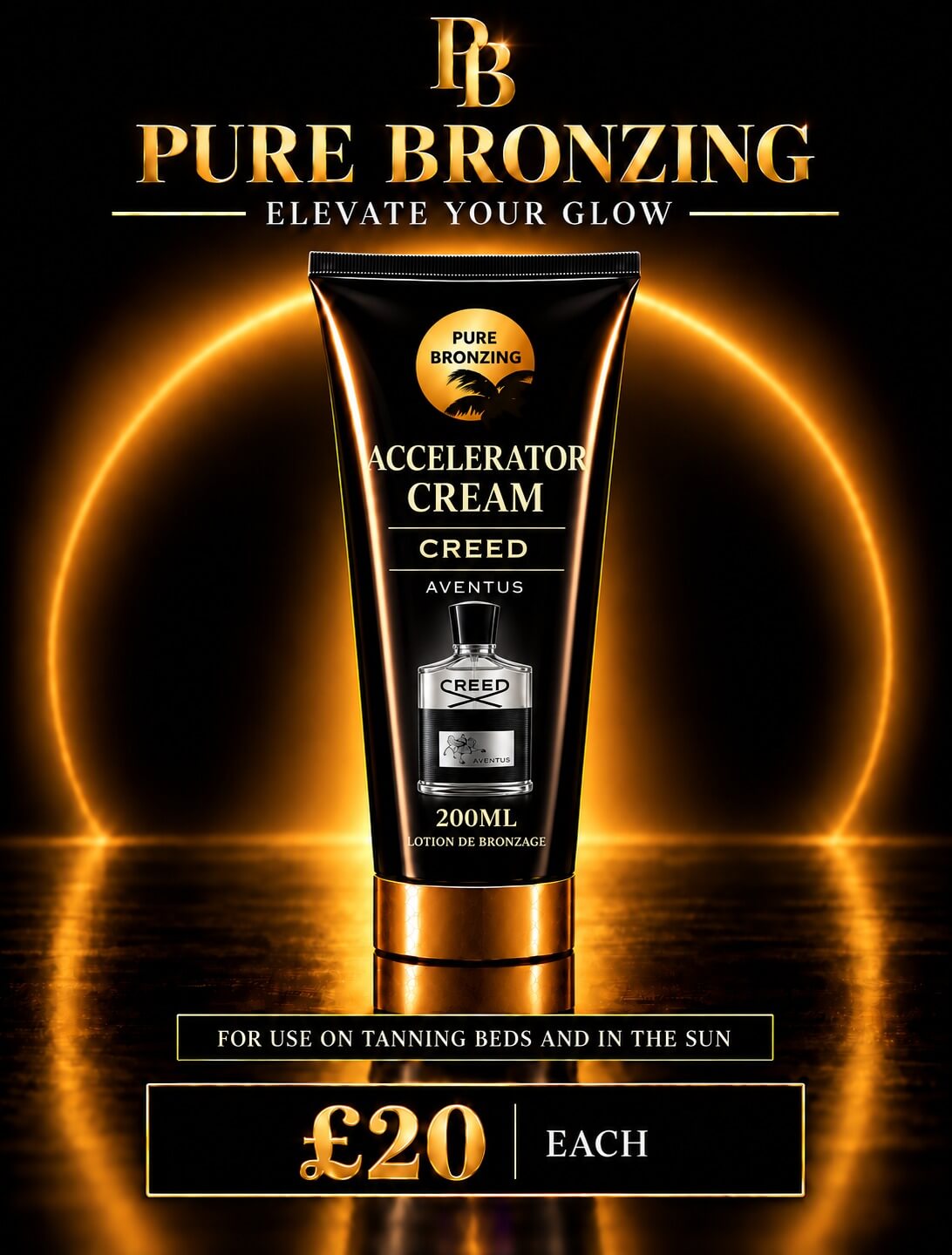 TANNING ACCELERATOR CREAM inspired by creed