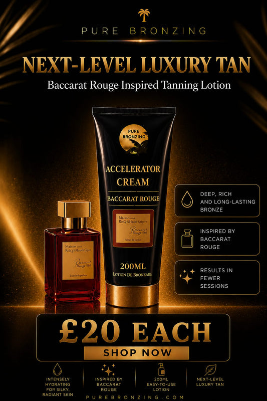 INSPIRED BY BACCARAT ROUGE tanning accelerator cream