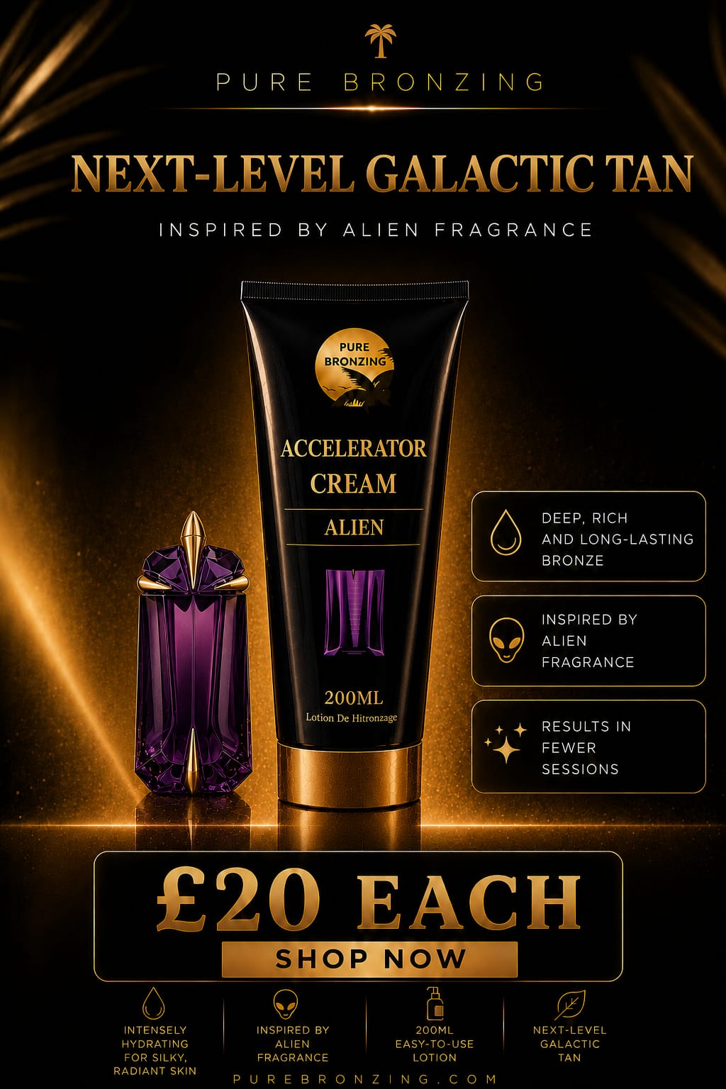 INSPIRED BY ALIEN tanning accelerator cream
