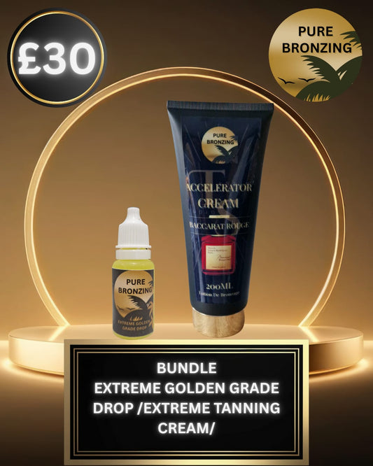 SIGNATURE BUNDLE extreme golden grade drop-extreme accelerator cream