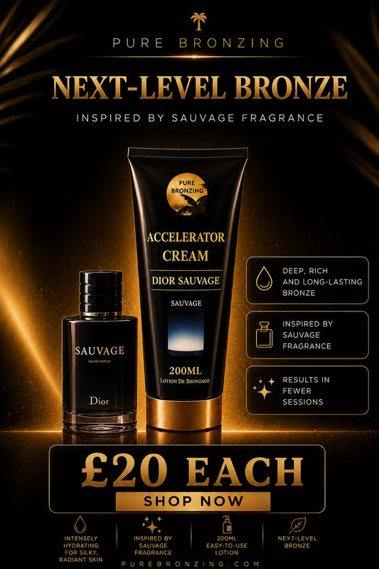 INSPIRED BY SAUVAGE tanning accelerator cream