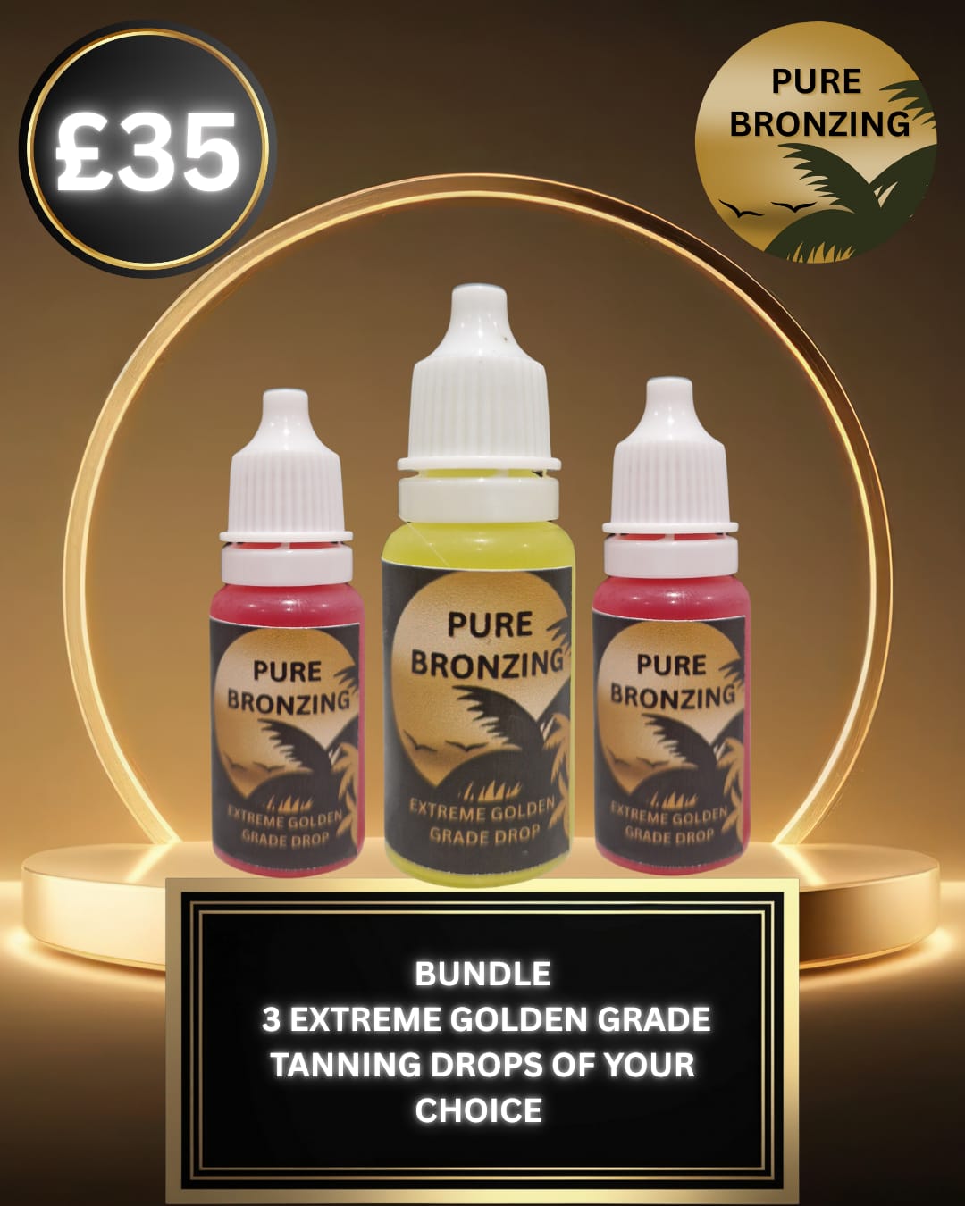 SIGNATURE BUNDLE extreme golden grade drops x3 of your choice in our signature flavours