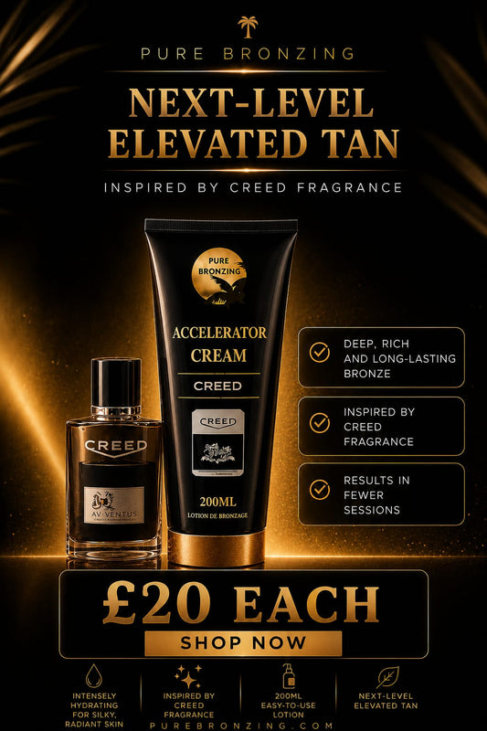 INSPIRED BY CREED tanning accelerator creams